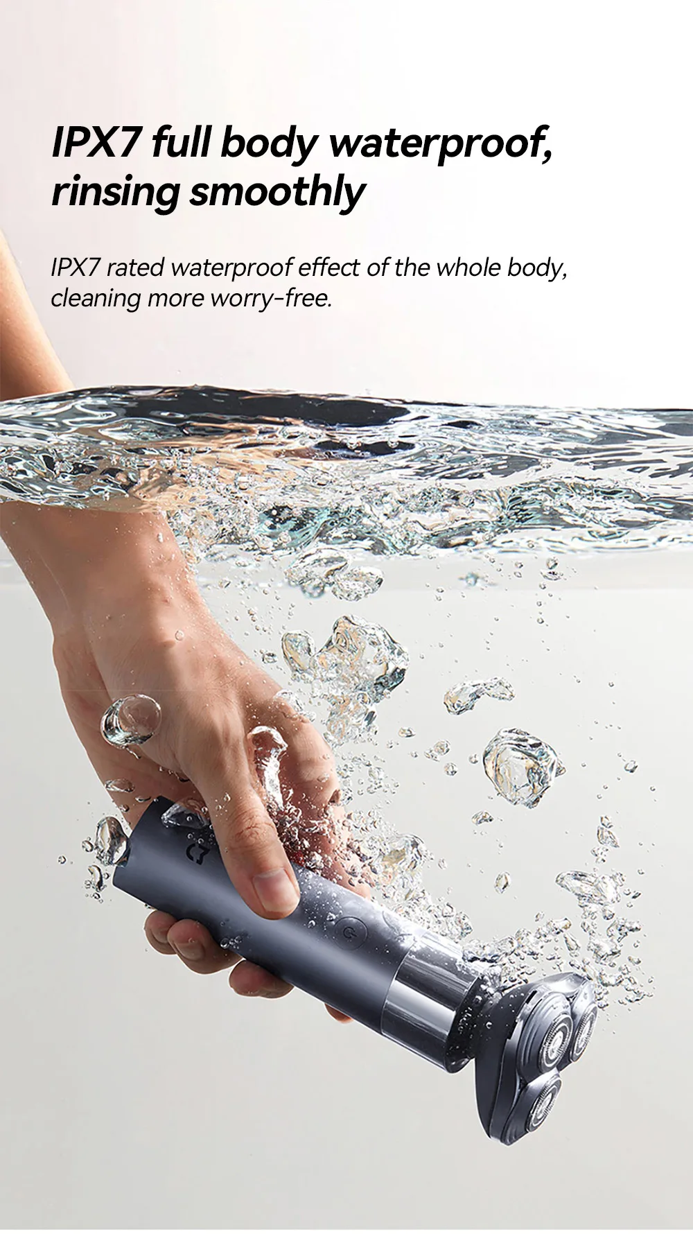 Xiaomi Mijia Electric Shaver S302 Men's Full Body Water Wash Ultra Long Endurance Portable Shaver CN Version