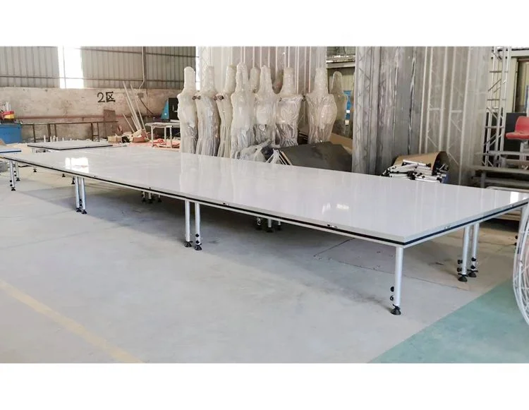 4ft X 8ft Portable Interlock Stage - White Plywood Platform