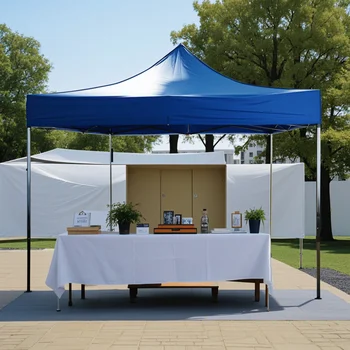 STALLMASTER Wholesale 10x10 promotional pop up event folding steel gazebo canopy roof top trade show market tent