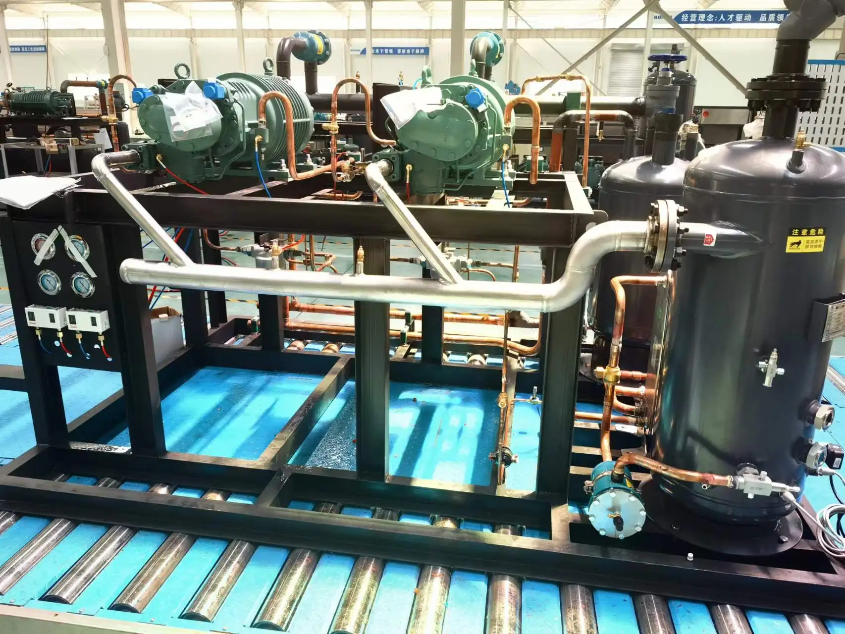 Commercial refrigeration condensing units for refrigerators and freezers