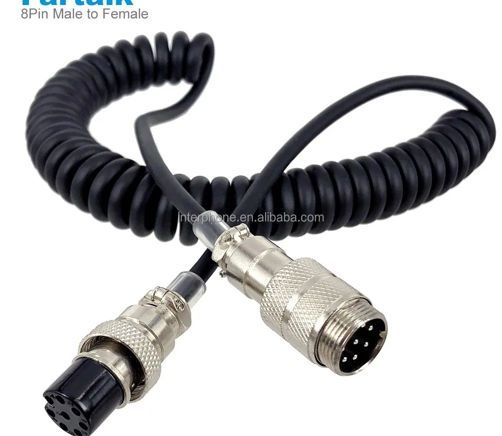 8 pin Mic Microphone extension cable for Yaesu radio MD-200 MD-100 MD-1 MH-31 
