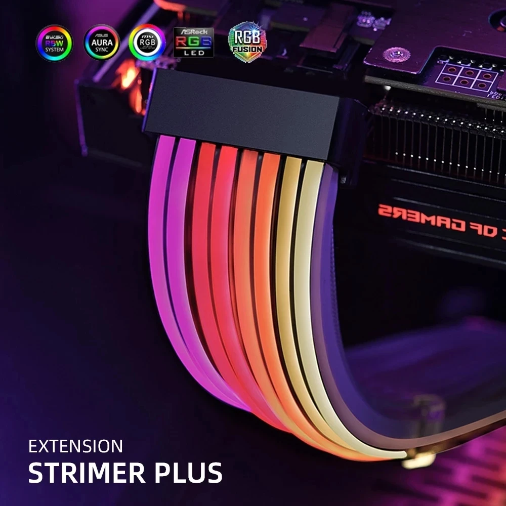 LIAN LI Strimer Plus Extension PSU Cable RGB - ATX 24PIN