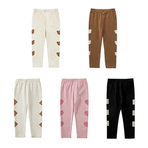 Manufacturer Custom Side Print High Stretch Buttery Soft Leggings Kids Cute Lovely Girls Children Tight Leggings Pants