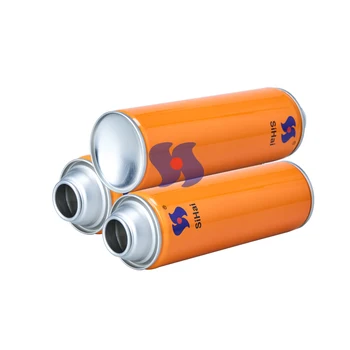 Diameter 65mm Height Range 100-300mm White Coating Empty Tinplate Aerosol Can Necked-in Type