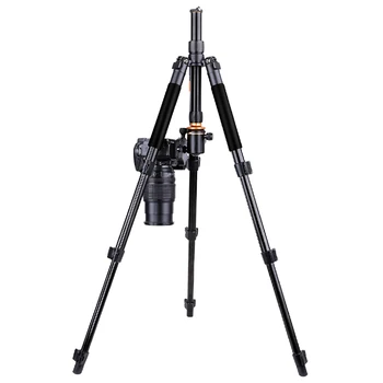 QZSD-Q555B Aluminum Video Camera Tripod Stand Lightweight Tripod for Travel DSLR Camera Stand with Damping Ball Head detail image