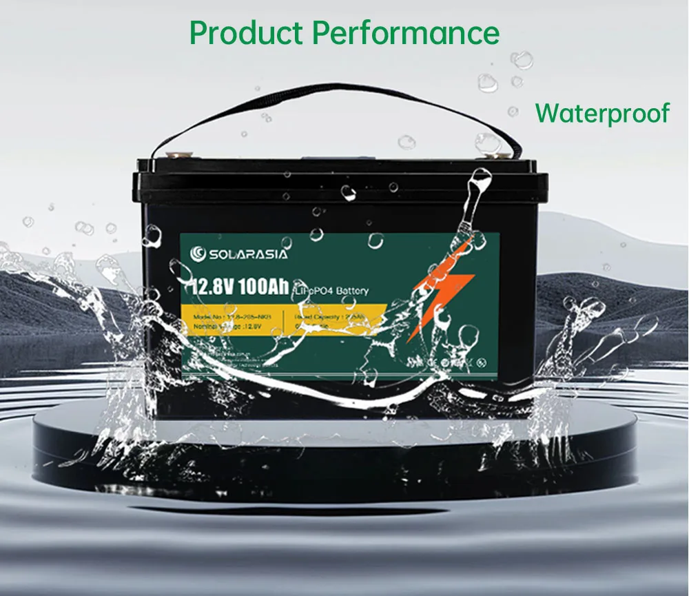Eco-friendly and Energy-saving Long Lifespan 12V 24V 100Ah 200Ah LifePo4 Lithium Ion Battery Pack Green and Environmentally