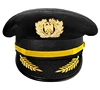 Black cap with gold badge 6