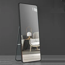Decor Rounded Aluminum Alloy Frame Mirror Customized Full Body Square Shape Mirror Modern Style Decoration Bathroom Wall mirror