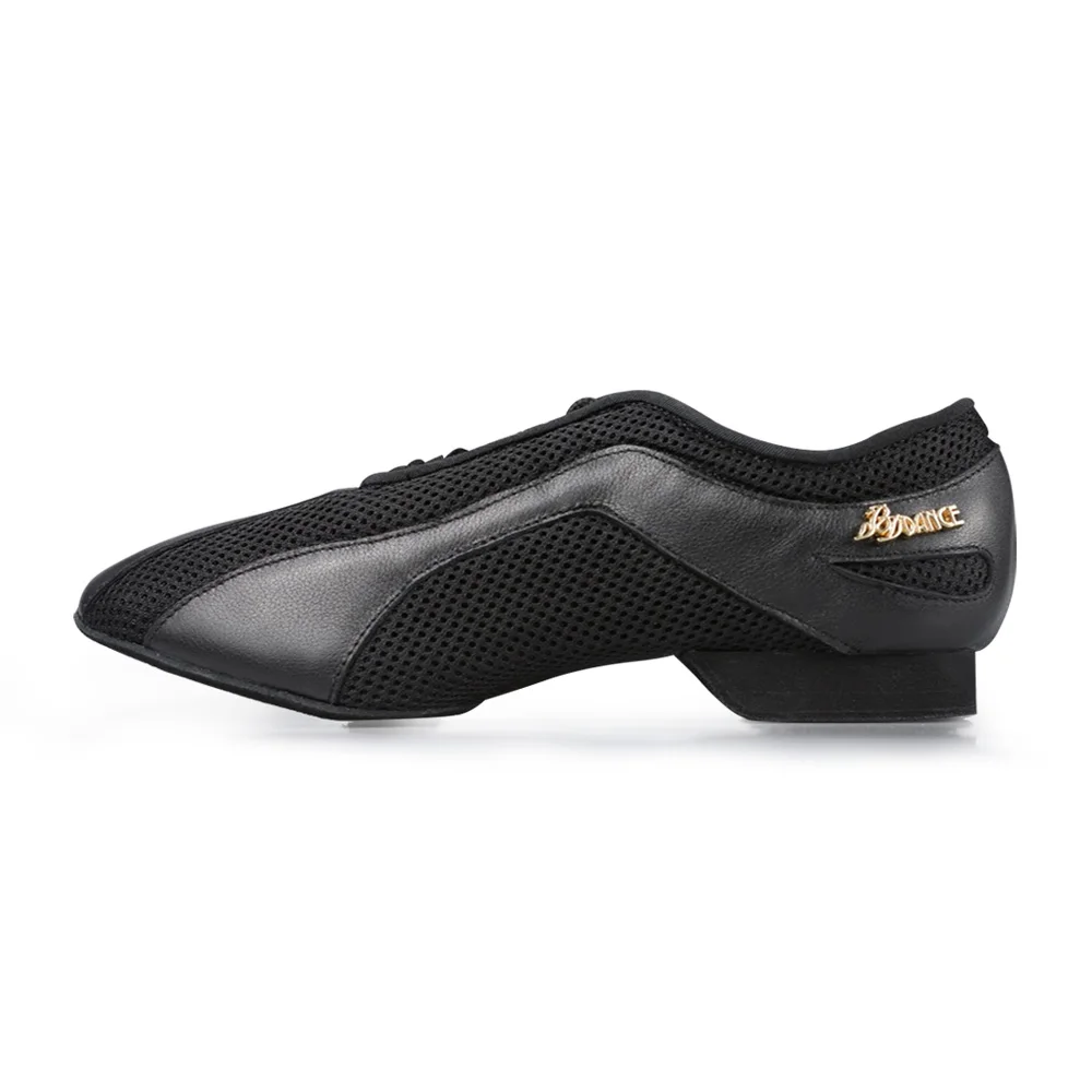 Wholesales dance shoes man mesh leather upper cowhide sole genuine leather teaching ballroom/latin dance shoes