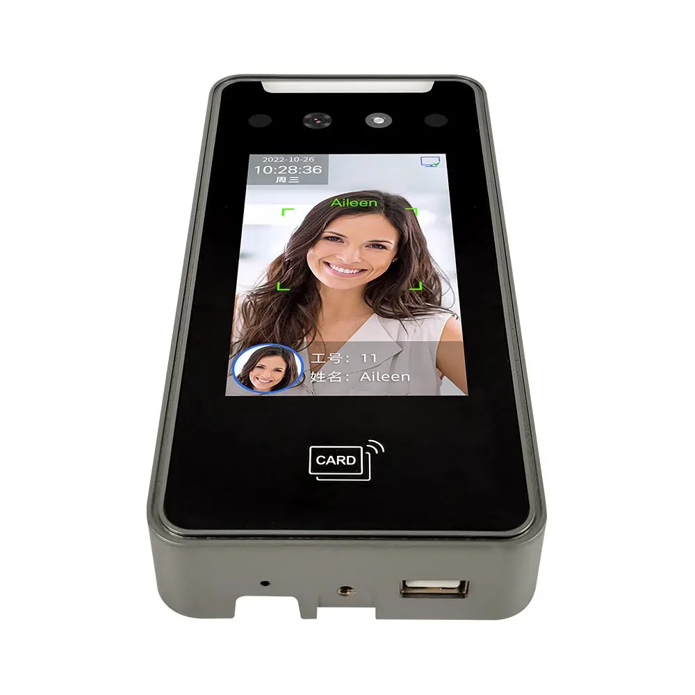 4 Inch Web Cloud Face Recognition Terminal ID Card Wifi Biometric Time Attendance System