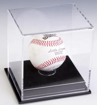 Présentoirs Cubes En Acrylique Pour Balles De Baseball – 8 X 8 X 8 Cm, Protection UV, Support Intégré – Lot De 2, Rangement Et Décoration