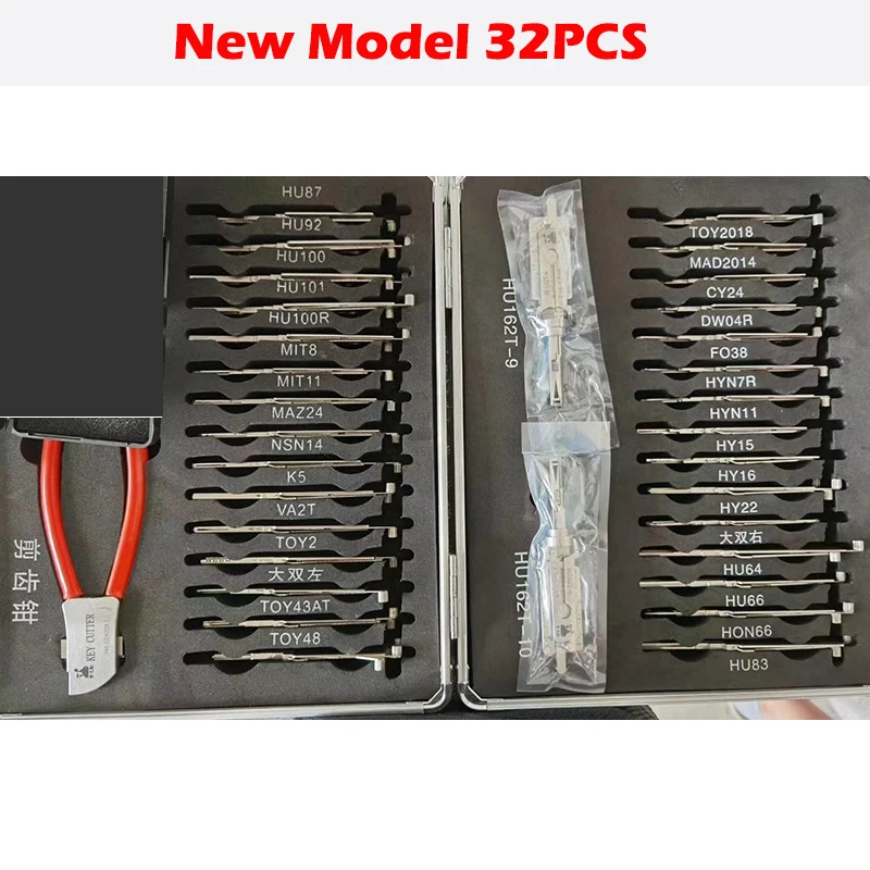 Original Lishi 32 Pcs 2 In 1 Lock Pick And Decoder Hu64 Hu83 Hu101 ...