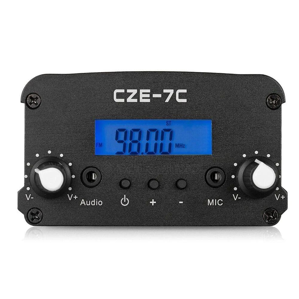 Cze-7c 7w Stereo Pll Fm Transmitter Broadcast Radio Station +ps Ant Kit -  Buy Fm Transmitter For Meeting / Portable Fm Transmitter For Home /  Wireless Audio System / Pocket Fm Transmitter