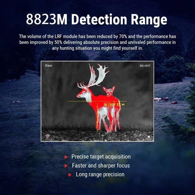 Hti C680 Long Range 8km Detector Uncooled Lwir Iiir Thermal Infrared Binoculars