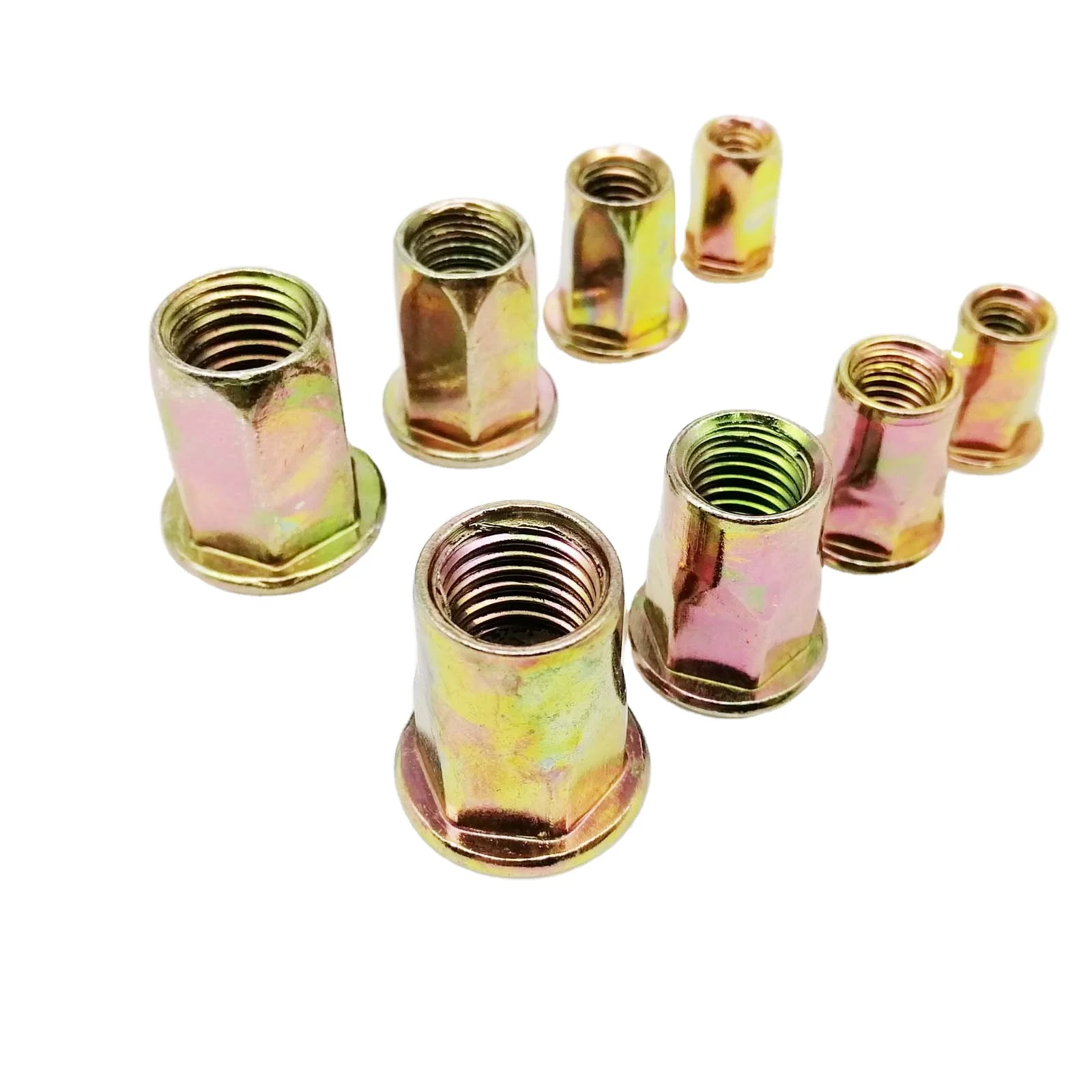 M4 M5 M6 M8 M10 M12 Carbon Steel Hex Hexagon Flat Head Binding Rivet