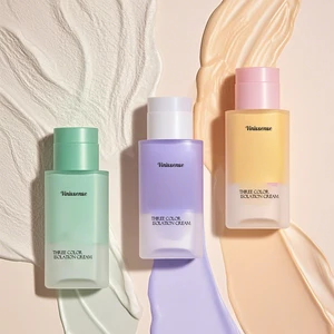 Customizable Factory Barrier Cream for Makeup SPF50+ 3-Color Sunscreen with UV Protection Cream Skin Tone Facial Sunscreen