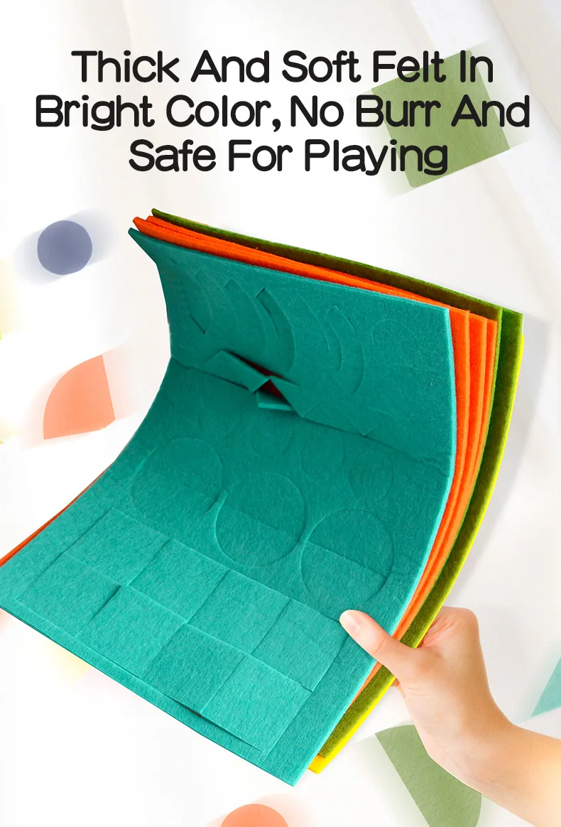 Brain Training Puzzle Soft Felt Animal Stickers Children Jagsaw Educational Toys