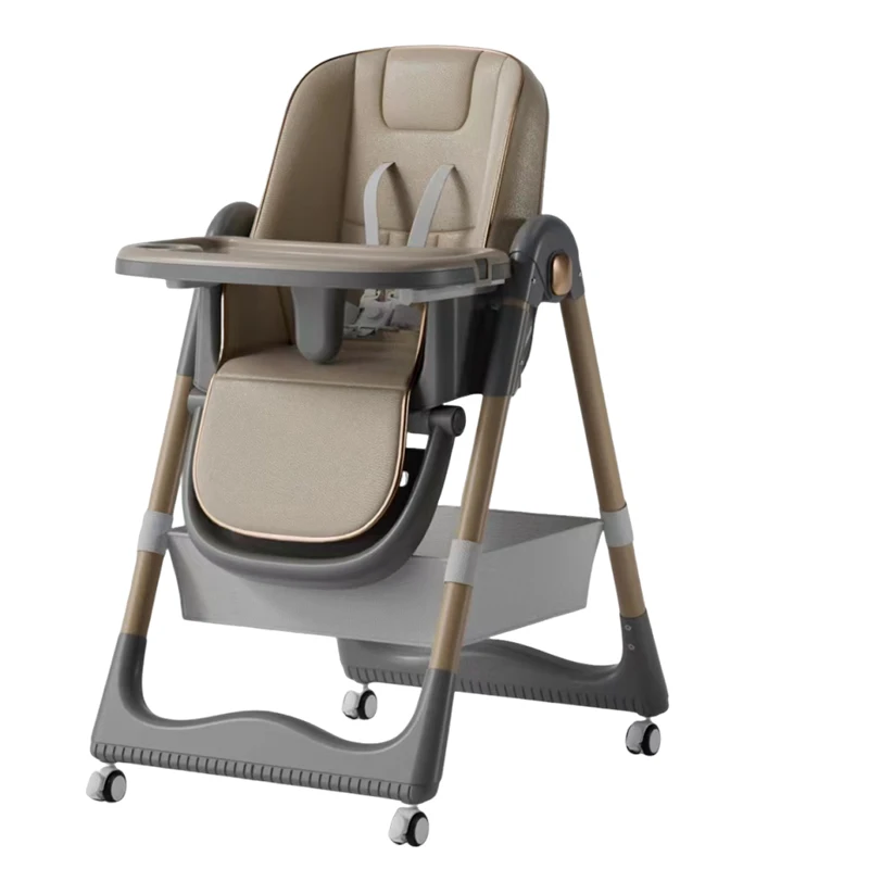 Multifunction  Double Dining Table Feeding Baby High Chair Food Chair Adjustable  Highchair Food Catcher for Baby