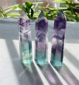 キャンディ フローライト　ポイント　3本セット　レインボウ キャンディ フローライト ポイント 3本セット レインボウ