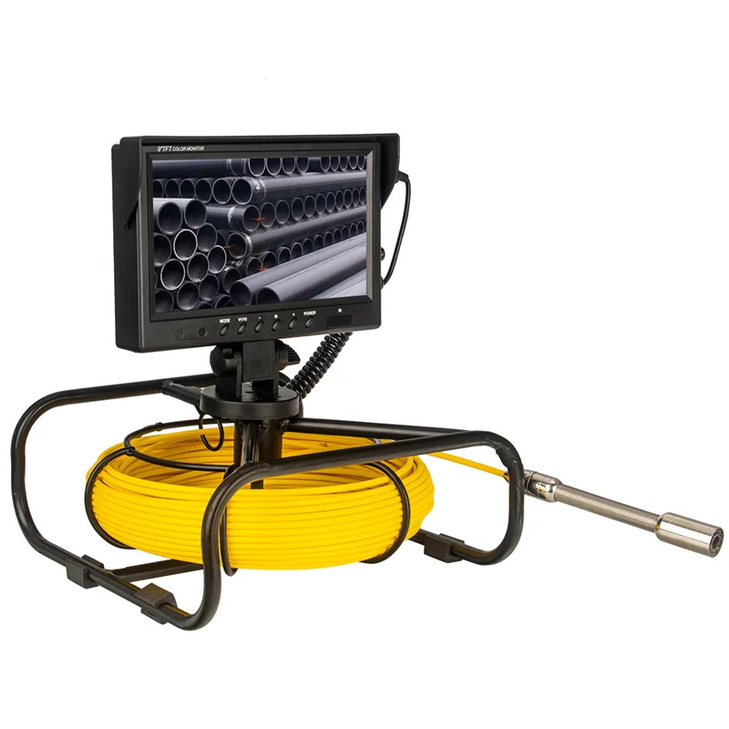 Sewer camera inspections 23MM 9inch HD1080p Color Monitor Pipeline Endoscope 16GB Video Recording Drain Pipe Inspection Camera for Sale
