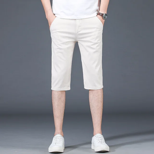Summer Korean Style Men Calf Length 
