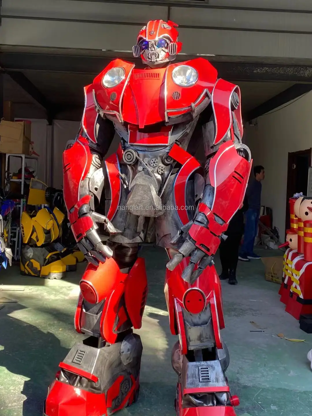 Large Size Stilt Legs Realistic Cosplay Robot Led Costume For Event ...