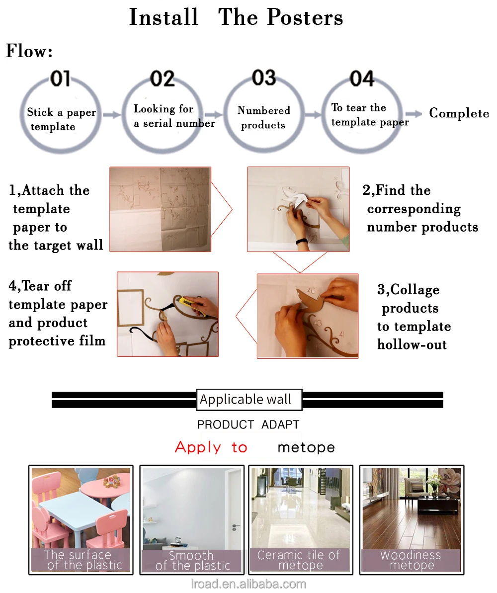 3d DIY Photo Frame Tree Wall Sticker Living Room Bedroom Sofa Backdrop TV Wall Acrylic Stickers