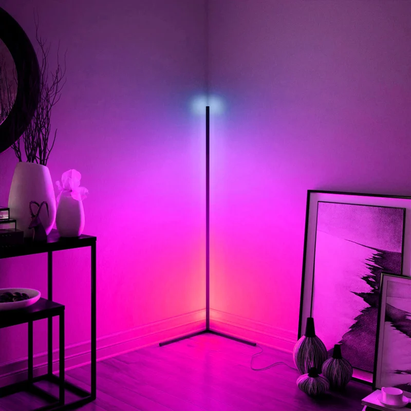 rgb modern led tripod floor lamp