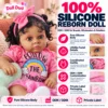 Pink Outfit Curly Hair Deep Skin Baby Doll