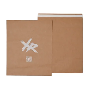 Eco-Friendly Printed Clothing Shoes Packaging Kraft Paper Document Bags for Postal Transportation Cardboard Envelope Bags for