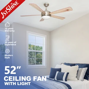 1stshine Ceiling Fan Industrial 5 Wood Blade Energy Saving Dc Motor Remote Ceiling Fan