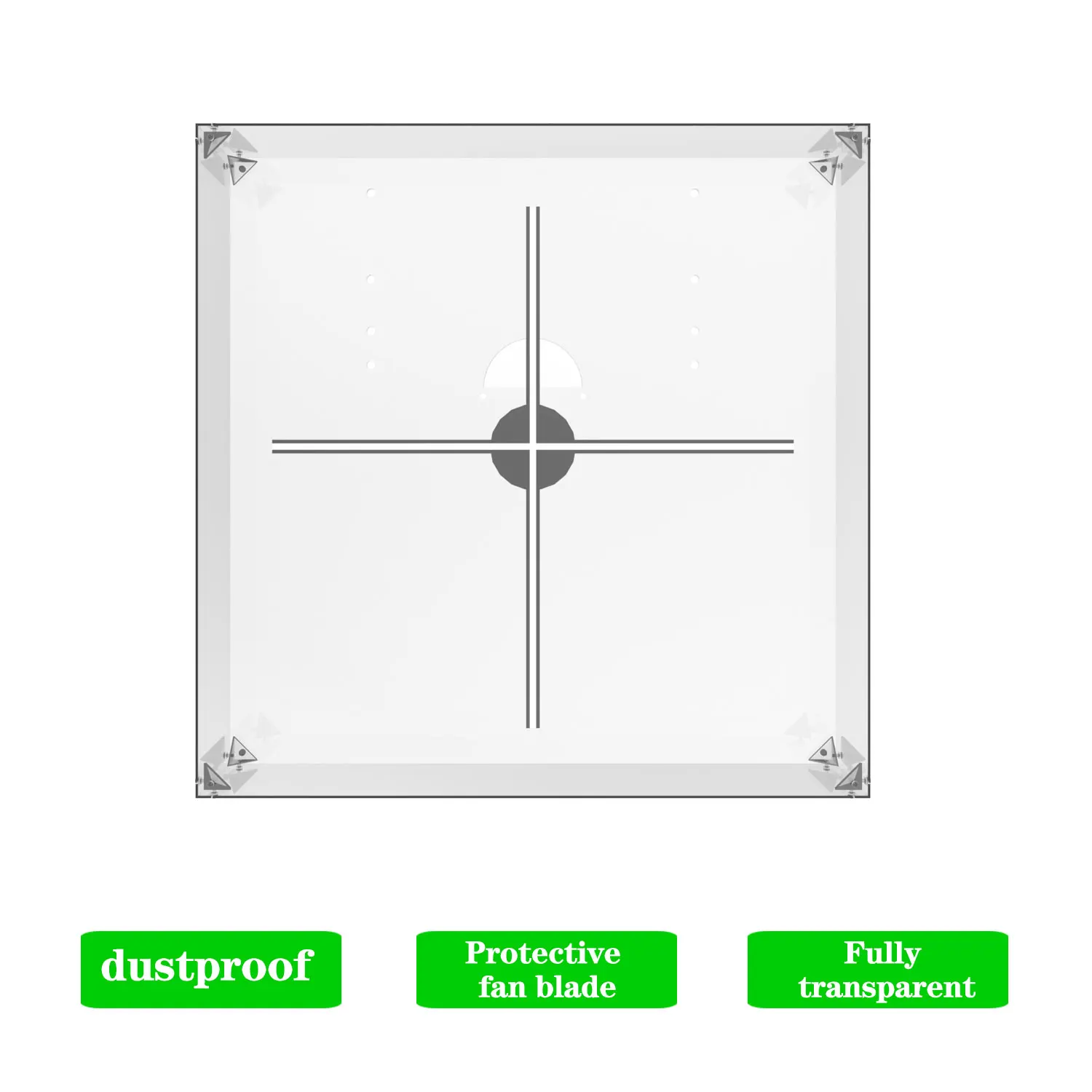 New 70cm LED Display 3D Hologram Fan square Cover