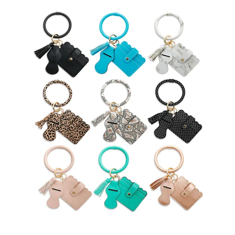 Wholesale Hot Selling Hot Sell Lipstick Keychain Holder Pu Leather