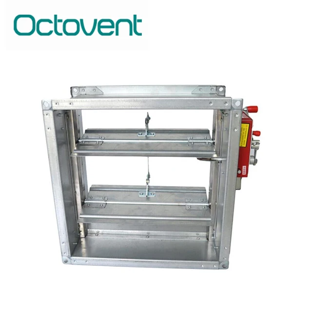 Hvac System Ductwork Motorized Air Damper Fire Damper Smoke Damper