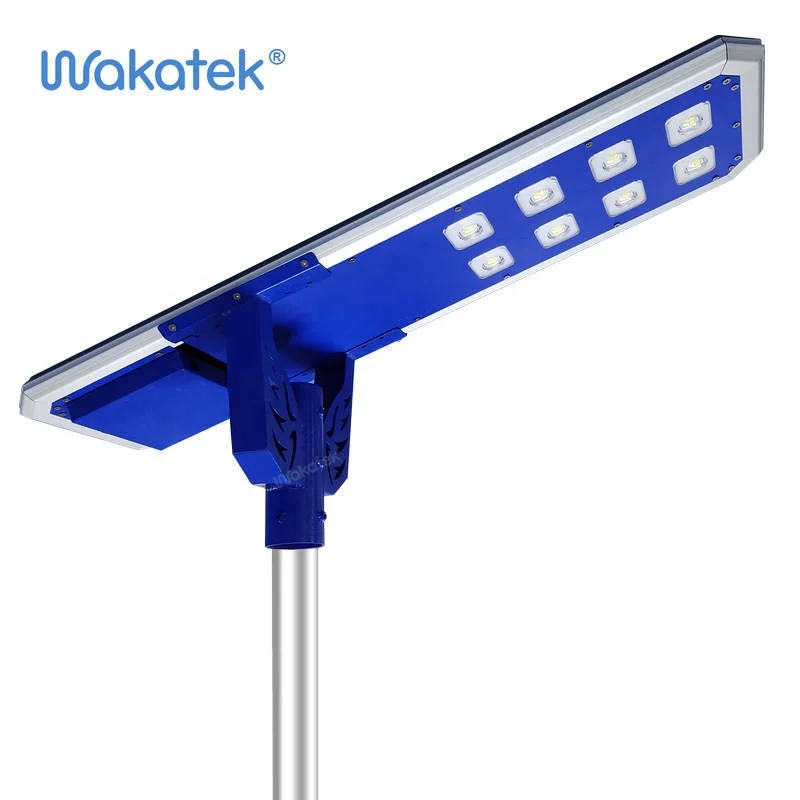 WAKATEK  60W All in One Solar Street Lights Guangdong Outdoor Energy Saving Waterproof Lights