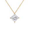 10k gold lab diamond necklace