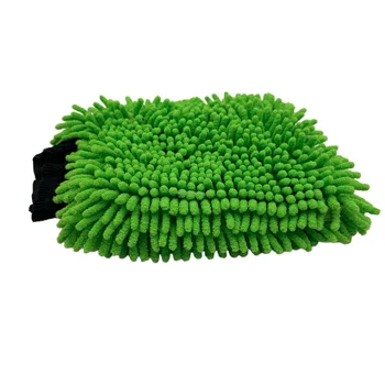 Chenille Car Cleaning Wash Mitt Dusting Hand Gloves with Cloth Cleaning Brush for Vehicle Dusting and Hand Washing