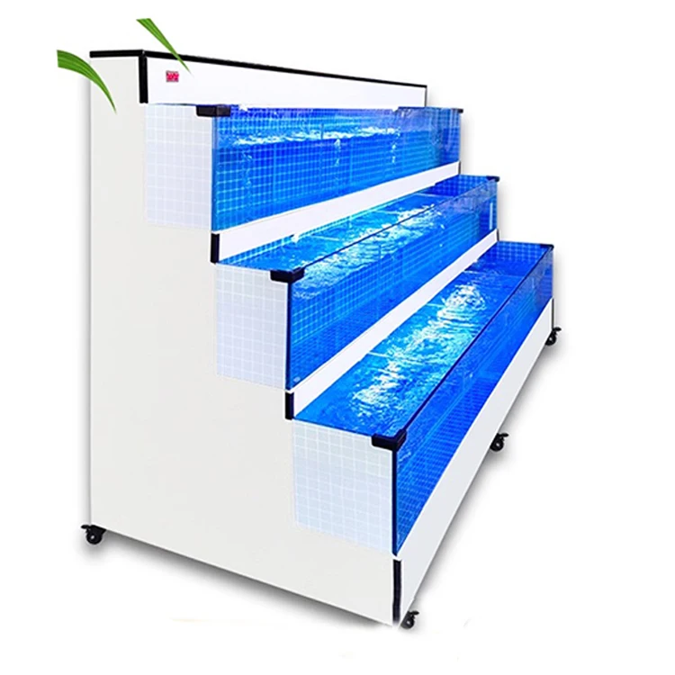 Litee Restaurant Wholesale Seafood Display Case Live Fresh Fish Tank ...