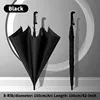 Long umbrella with a plastic crook handle