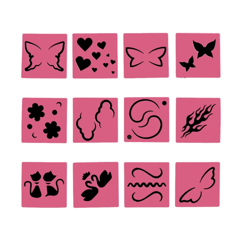 Пластиковые шаблоны для рисования на лице