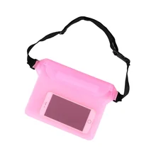Cheap 2023 Spot outdoor beach water-splashing festival mobile phone waterproof bag new three layer sealed PVC storage Fanny pack