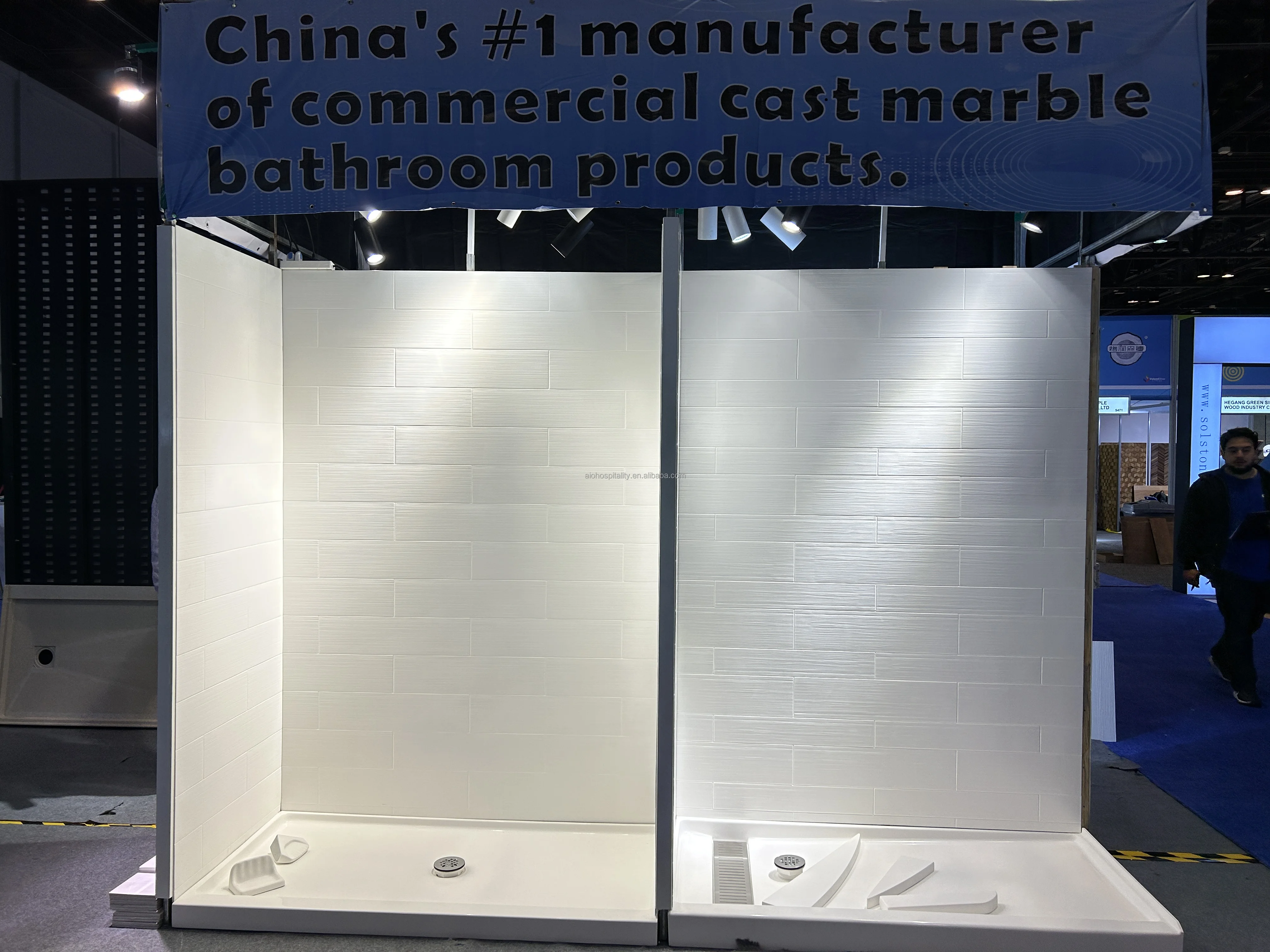 4''/6'' X24'' Vision Pattern Cultured Marble Tub Surround Cultured Marble Shower Surround Us