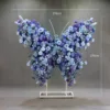 Mariposa orquídea de llama azul perfumada con soporte.
