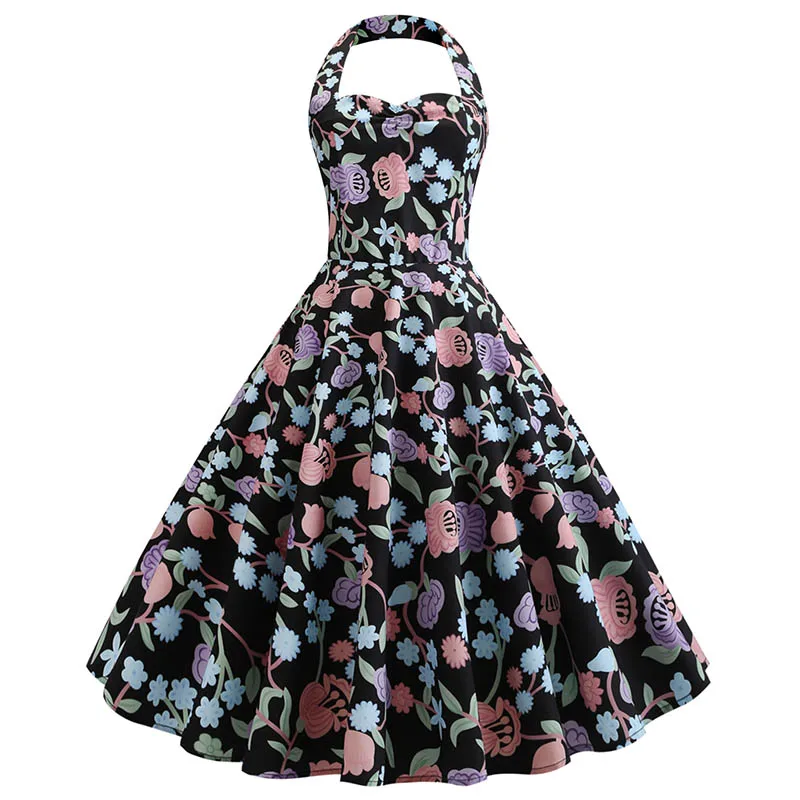 Hot Selling Lady Vintage 40s Dress Swing Dress Rockabilly Retro Dress