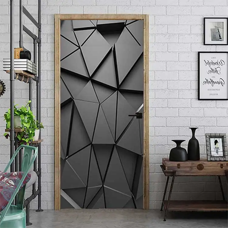 2023 Modern Self Adhesive 3d Removable Home Decor Geometric Pvc Wall