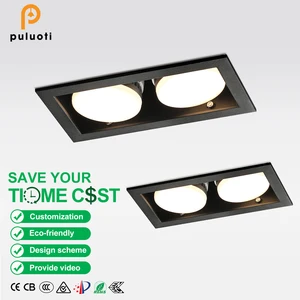 PULUOTI LED Ceiling Lamp 10W Aluminum Body Downlight for Indoor Use 190*96mm Embedded Downlight Recessed for Family Hotels