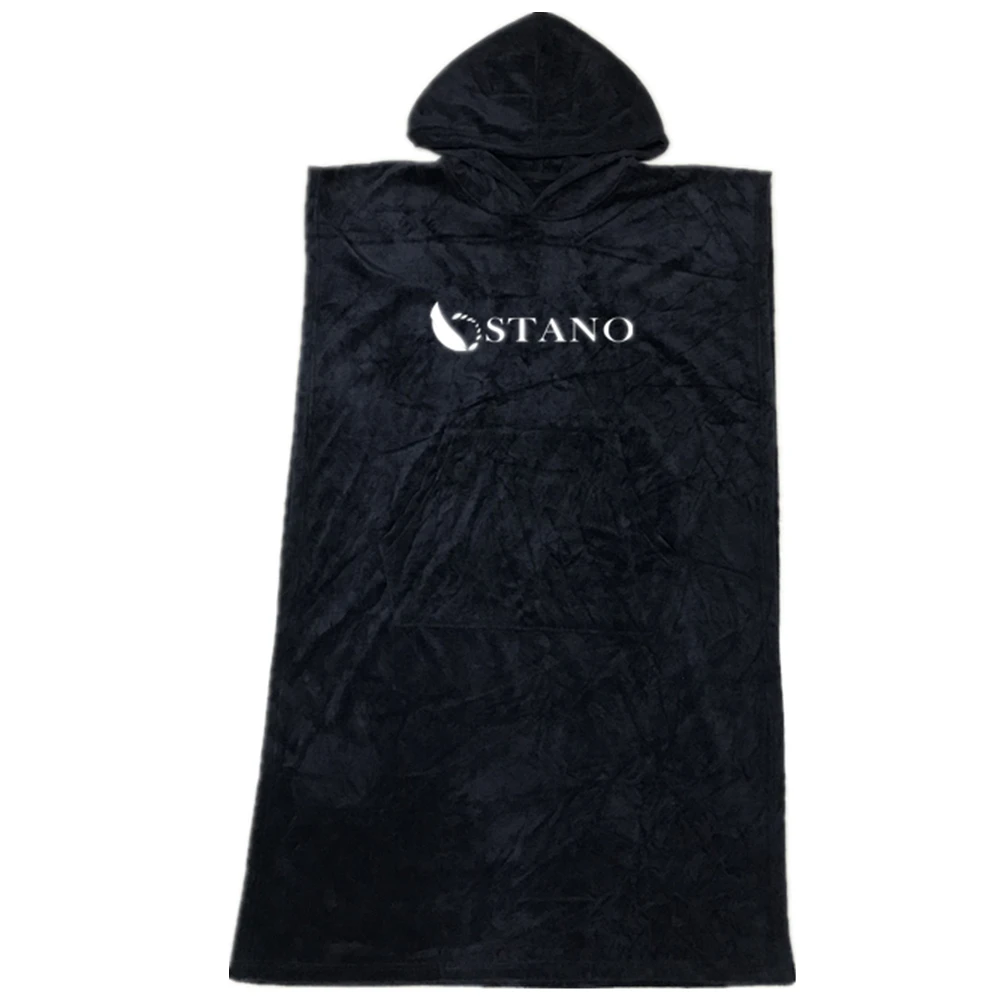 Wholesale Custom Logo Terry Microfiber Changing Robe Surf Poncho Hooded Beach Towel details