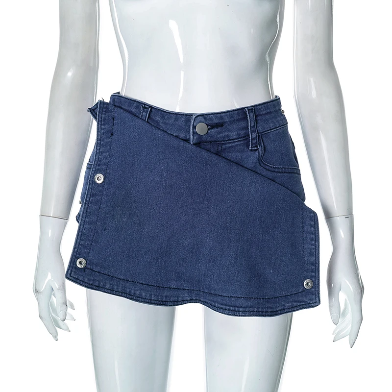Cutenova M23pt019 Trending New Fashion Cool Girl Skirt-shorts Denim ...