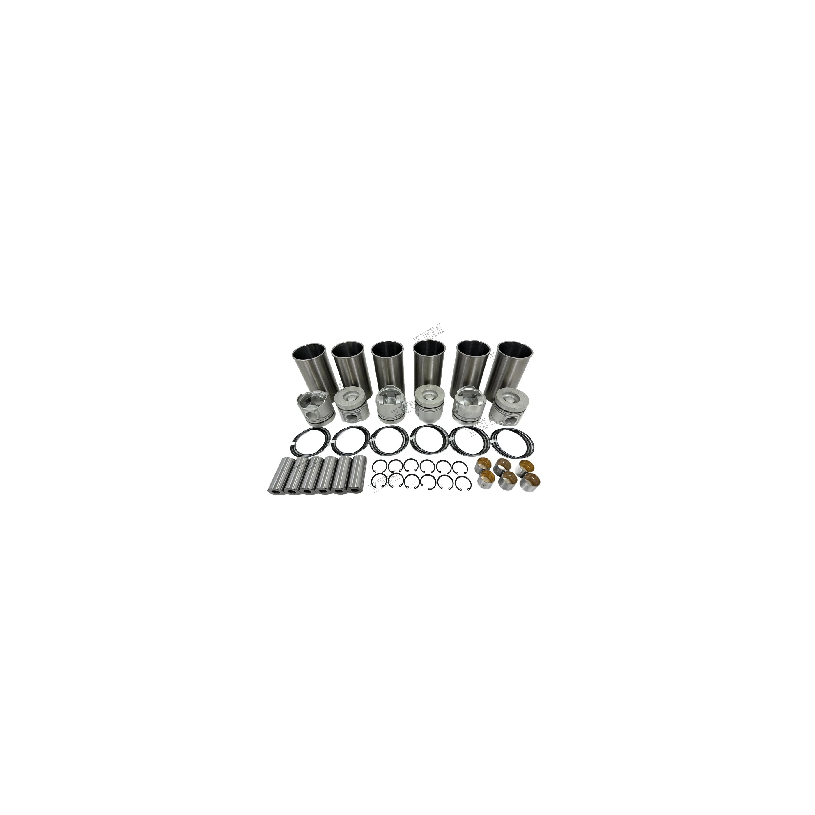 Cylinder Liner Kit Compatible for Doosan / for Develon DB58 Industrial Engine Parts