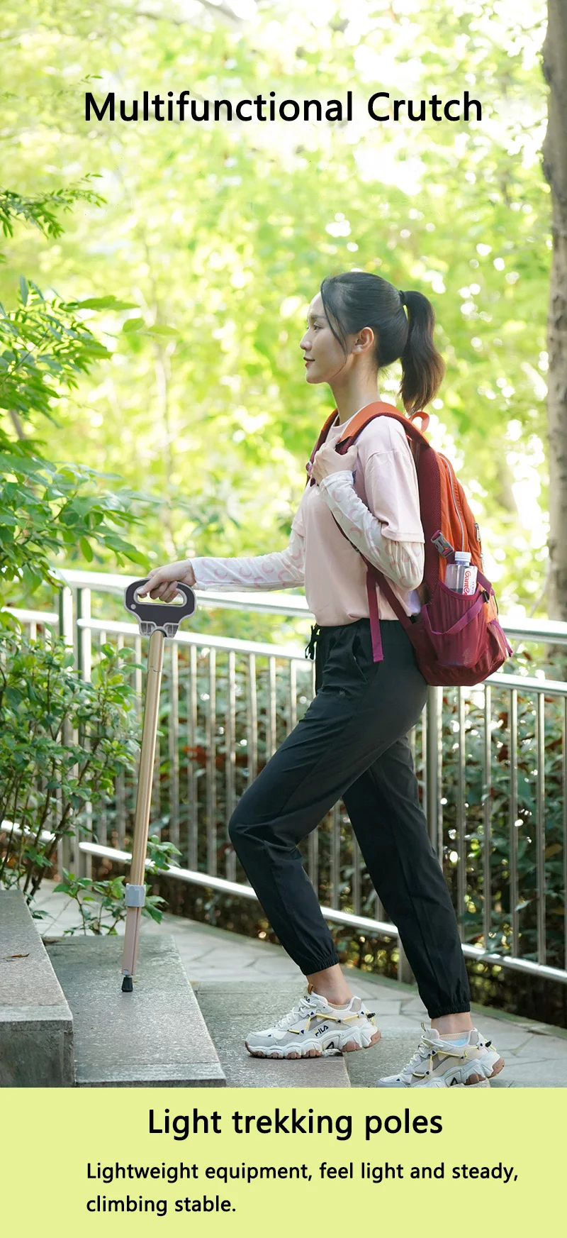 Amaz Crutch Adjustable Walking Stick Chair For Men Senior Disabled